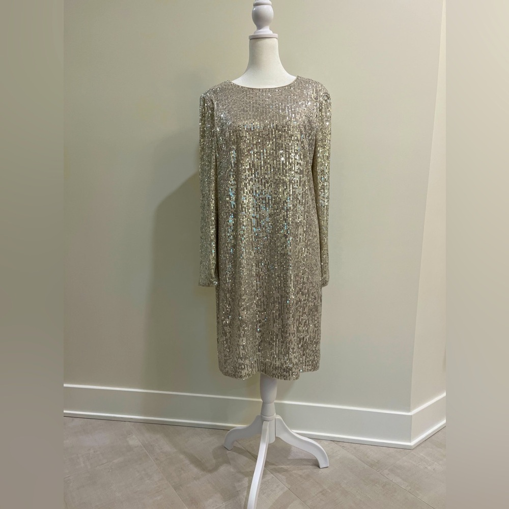 NWT Eliza J Sequin Dress 12